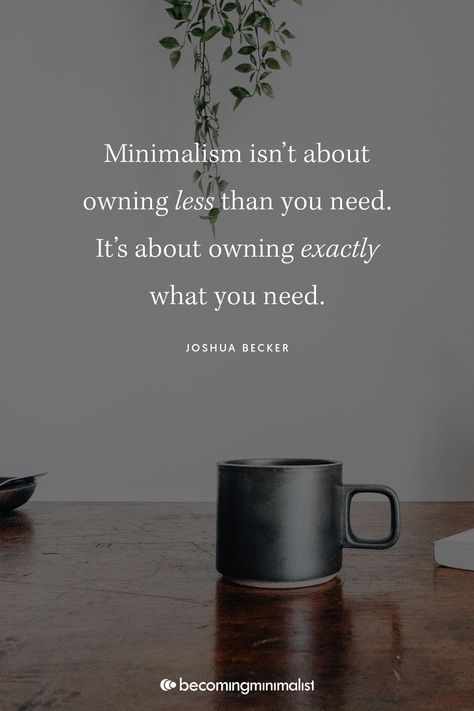 Joshua Becker, Simple Life Quotes, Instagram Minimalist, Becoming Minimalist, Decluttering Inspiration, Minimalist Quotes, Best Things In Life, Simplifying Life, Peaceful Life