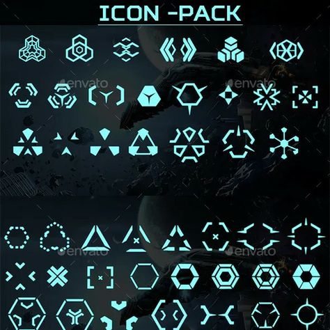 Cyberpunk Symbol Art, Cyberpunk Symbols, Scifi Icons, Scifi Logo, Futuristic Icons, Cyberpunk Logo, Emblems Logo, Cyberpunk Games, Cyberpunk Design