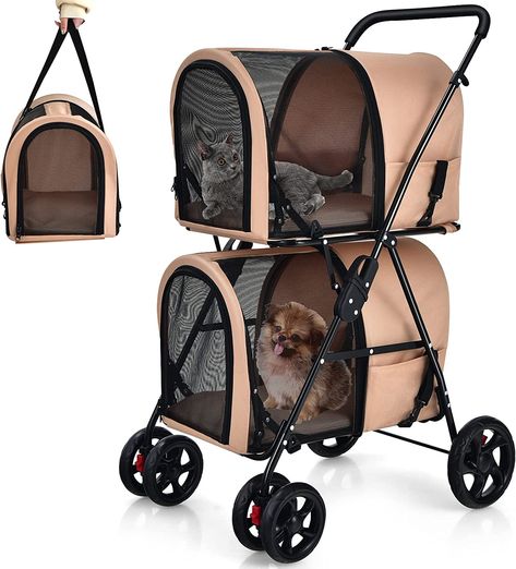 This spacious and durable stroller features two detachable carrier bags for convenience and comfort. 🛒💼 It's perfect for walks, trips to the park, or vet visits. 🚶‍♀️🏞️ Give your pets a luxurious ride with adjustable handles, breathable mesh windows, and secure locking wheels. #PetStroller #DoublePetStroller #DogStroller #CatStroller #PetTransportation #PetCarrier #PetTravel #PetSupplies #PetProducts #AmazonFinds Cat Stroller, Pet Strollers, Dog Stroller, Pet Stroller, Travel Carrier, Travel Stroller, Pet Crate, Cat Carrier, Safety Belt