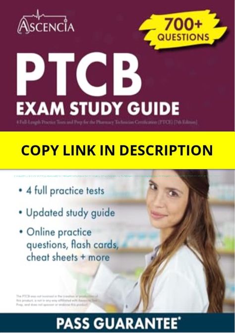 PDF PTCB Exam Study Guide 2023-2024: 4 Full-Length Practice Tests and Prep for the Pharmacy Technician Certification (PTCE) [7th Edition] Kindle Ptcb Exam, Pharm Tech, Pharmacy Tech, Job Help, Pharmacy Technician, Patient Safety, Workplace Safety, Exam Study, Pharmacology