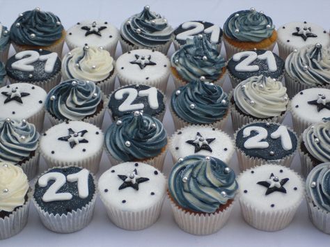 21st Cupcake Ideas For Guys, 21st Cupcakes For Guys, Cupcake Cakes For Men, Masculine Cupcakes Ideas, 21st Birthday Cupcakes For Guys, 50th Birthday Cupcakes For Men, Birthday Cupcakes For Men, Cakes 21st Birthday, 21st Cupcakes