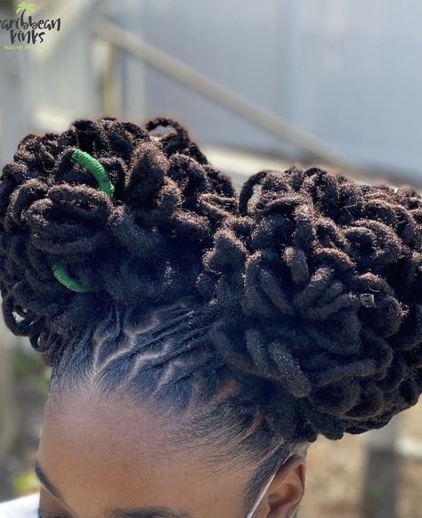 Loc Crown, Lock Hairstyles, Locks Styles, Hairstyle Ideas For Black Women, Dreadlocks Hairstyle, Yellow Lipstick, Short Dreadlocks Styles, Dreads Styles For Women, Dreadlocks Hairstyles