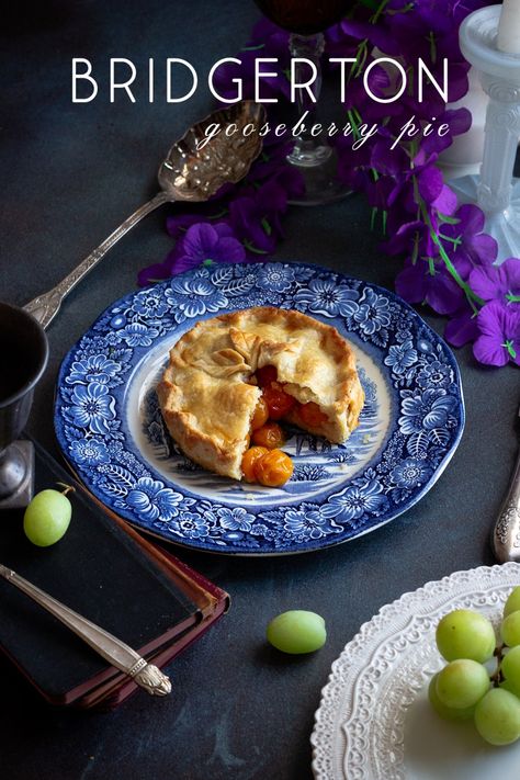 Bridgerton: Duke of Hasting's Gooseberry Pie - Feast of Starlight Gooseberry Pie Recipe, Bridgerton Food, Bridgerton Duke, Jonathan Bailey Bridgerton, Feast Of Starlight, Gooseberry Pie, Rege Jean Page, Royal Recipe, Geek Food