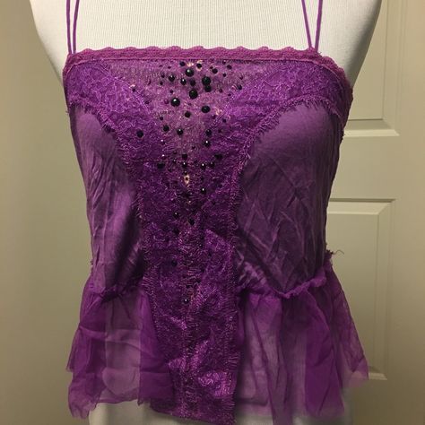 Brand New Free People Purple Tank Top Size Xs Full Purple Outfit, Purple Vintage Clothes, Deep Purple Clothes, Purple Outfits Aesthetic, Purple Grunge Outfits, Black And Purple Outfit, Jane Boolittle, Purple Fashion Outfit, Deep Purple Hair