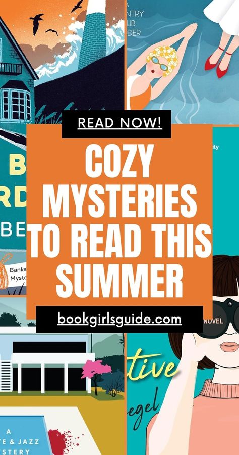 Cozy Summer Books, Summer Mystery Books, Summer Reading Lists For Women, Cozy Mystery Books Reading Lists, Best Mystery Series, Summer Book Recommendations, Mystery Books To Read, Mystery Book Series, Mystery Books Worth Reading