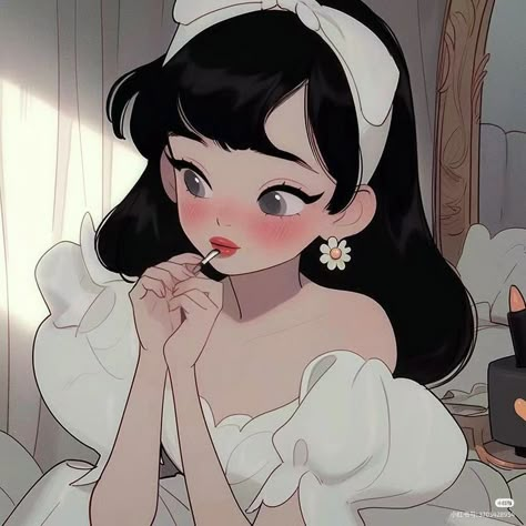 Cute Pfp Aesthetic Coquette, Illustration Profile Picture, Yes Aesthetic, Profile Picture Art, Image Girly, Aesthetic Profile Picture, Disney Art Style, Aesthetic Profile Picture Cartoon Soft, Flipagram Instagram