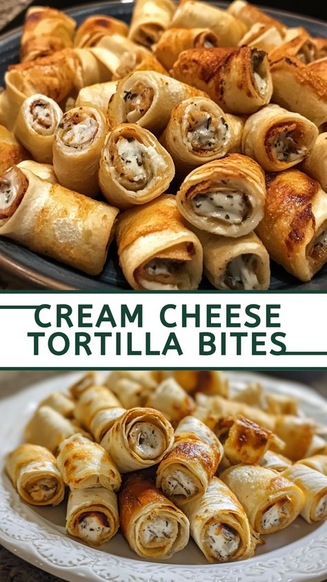 Cream Cheese Tortilla Bites Mini Tortilla Recipes Appetizers, Appetizers Using Tortillas, Cream Cheese Tortilla Bites, Tortilla Cream Cheese Roll Ups, Snacks With Tortillas, Cream Cheese Appetizers Easy, Tortilla Roll Ups Cream Cheese, Tortilla Appetizers, Cream Cheese Tortilla Roll Ups