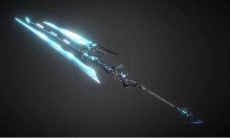 Another weapon that can be used as a spear and a gun. Stab with the points shoot with the middle bit Sci Fi Spear Concept Design, Futuristic Spear, Sci Fi Spear, Futuristic Tools, Cyberpunk Tech, Cybernetic Arm, Space Pirate, Toy 2, Lightsaber