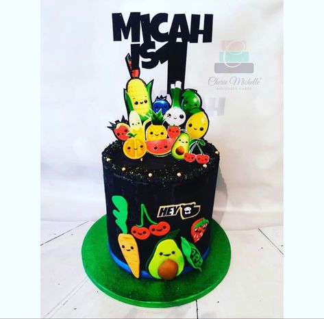 Cm_boutiquecakes on IG Dancing Fruit Cake, Dancing Fruit Birthday Cake, Hey Bear Sensory Birthday Cake, Hey Bear Birthday Cake, Hey Bear Dancing Fruit Birthday Party, Sensory Fruit Birthday, Hey Bear Cake, Dancing Fruit Birthday Party, Hey Bear Birthday Party