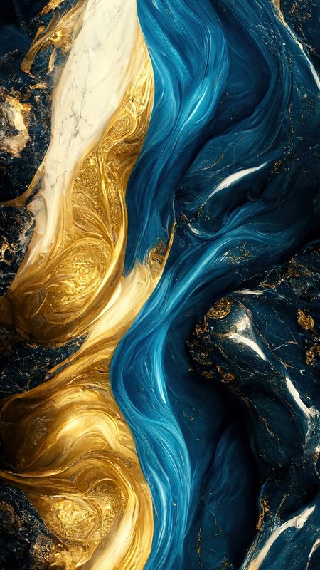 Gold Blue Aesthetic, Blue Gold Aesthetic, Blue And Gold Aesthetic, Gold Abstract Wallpaper, Blue And Gold Wallpaper, Blue Texture Background, Gold Galaxy, Wallpaper Texture, Iphone Wallpaper Aesthetic