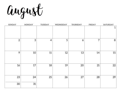 2020 Calendar Printable Free Template - Paper Trail Design Printable Calendar Pages, Paper Trail Design, Graphic Design Magazine, Free Printable Calendar Templates, Design Calendar, August Calendar, Trail Design, Monthly Calendar Template, Calendar 2022