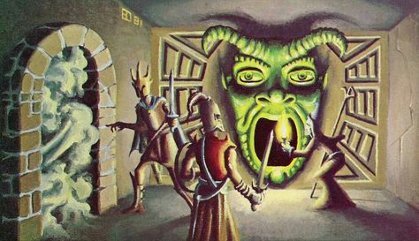 Erol Otus Tomb Of Horrors, Pen And Paper Games, Classic Rpg, Advanced Dungeons And Dragons, Dungeons And Dragons Art, Fantasy Role Playing, Dnd Art, Arte Fantasy, Medieval Fantasy