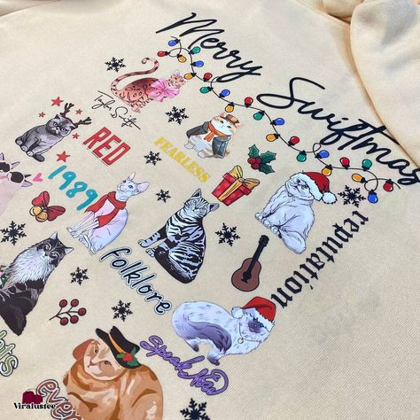 Taylor Swift Merry Swiftmas Cats Sweatshirt, Christmas Gift For Swifties Check more at https://viralustee.com/product/taylor-swift-merry-swiftmas-cats-sweatshirt-christmas-gift-for-swifties/ Merry Swiftmas, Taylor Swift Christmas, Cat Sweatshirt, Sweatshirt Christmas, Christmas Sweatshirts, Christmas Themes, Taylor Swift, Swift, Harry Potter