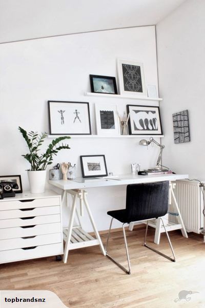 IKEA - LINNMON/ FINNVARD Table 150 cm Width | Trade Me Bureau Decor, Minimalist Dekor, Interior Kantor, Desk Inspiration, White Desk, Workspace Inspiration, Scandinavian Interior Design, Home Office Space, Decor Minimalist