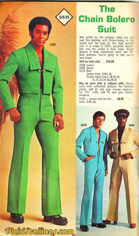 Plaid Stallions : Rambling and Reflections on '70s pop culture: The Chained Bolero! 70s Fashion Men, 70s Mens Fashion, Western Outfits Men, 70s Men, Vintage Menswear, 70s Inspired Fashion, 70s Outfits, Media Studies, 70’s Fashion