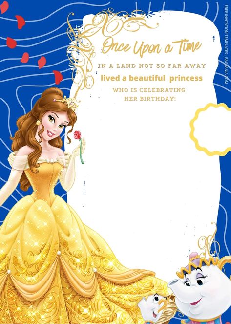 Download FREE Beauty & The Beast Birthday Invitation Templates #free #freeinvitation2019 #birthday #disney #invitations #invitationtemplates Lay Out Design, Princess Template, Disney Frames, Ladybug Birthday Party, Free Printable Invitations Templates, Ladybug Birthday, Free Printable Invitations, Disney Invitations, Birthday Disney