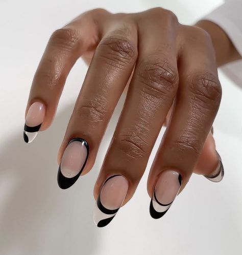 Monochrome Nails, Minimal Nails, Her Nails, Dream Nails, Fire Nails, Funky Nails, Fancy Nails, Chic Nails, Nails Inspo