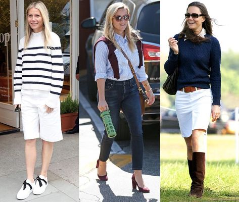 celebrities with a preppy look | 40plusstyle.com Preppy Celebrities, Preppy Style Over 40, Wasp Style, Preppy Capsule Wardrobe, Preppy Style Outfits, Preppy Looks, Classic Preppy Style, Preppy Clothing, Casual Attire For Women