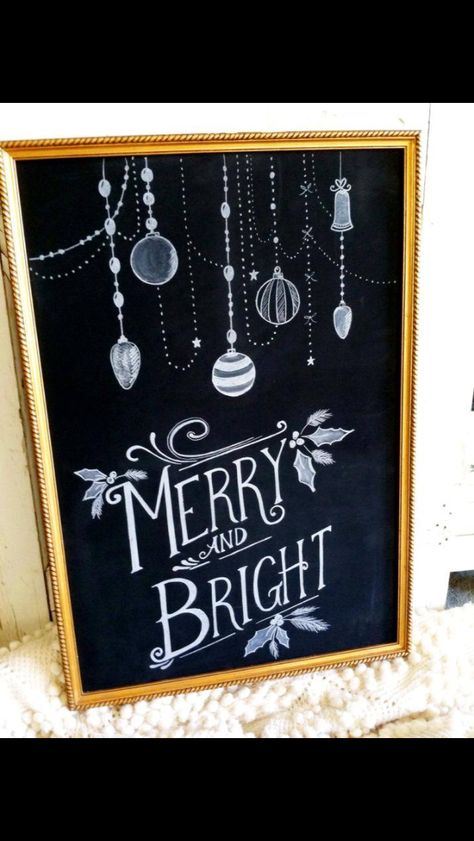 Winter Chalkboard Art Easy, Diy Christmas Chalkboard Ideas, December Chalkboard Ideas, November Chalkboard Art, Christmas Chalkboard Art Ideas Easy, Holiday Chalkboard Art, Christmas Chalkboard Signs, Winter Chalkboard Art, Christmas Chalkboard Ideas