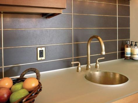 Metal Backsplash Ideas | HGTV Metal Backsplash Kitchen, Bronze Tiles, Rocky Mountain Hardware, Stainless Steel Backsplash, Steel Backsplash, Copper Backsplash, Beadboard Backsplash, Metallic Backsplash, Backsplash Panels