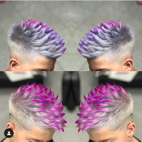 Men’s Vivid Hair Color, Masc Hair, Short Punk Hair, Hair Cut Guide, Short Hair Back, Shaved Hair Cuts, Short Shaved Hairstyles, Shaved Hair Designs, Tapered Hair