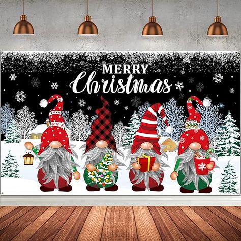 Amazon.com: Tatuo Christmas Backdrop Banner, Gnome Banners Xmas Party Background Decoration for Photography, Holiday Photo Booth Props Wall Hanging Decor for Winter Supply 72.8 x 43.3 Inches (Classic Style) : Electronics Holiday Photo Booth Props, Holiday Photo Booth, Halloween Window Clings, Christmas Backdrop, Christmas Forest, Christmas Backdrops, Party Background, Background Decoration, Booth Props