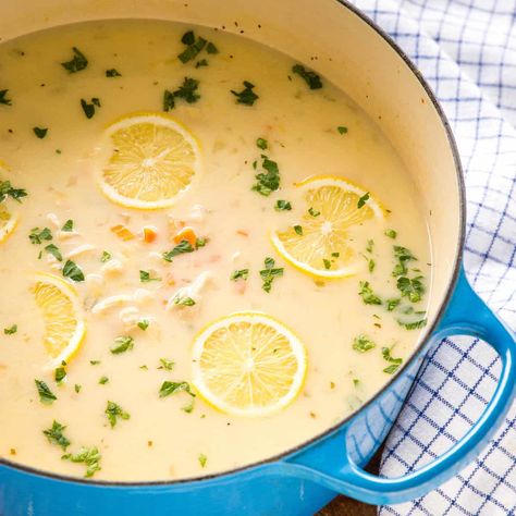 Avgolemono Soup Aveglemeno Soup Recipe, Avelemono Soup, Avolegmono Greek Soup, Avgolemono Soup Authentic, Orzo Soup Recipes, Avgolemono Soup, Greek Lemon Chicken Soup, Lemon Chicken Soup, Orzo Soup