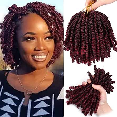 Short Twist Braids Hairstyles, Short Twist Braids, Bob Spring Twist, Short Crochet Braid Styles, Twist Braids Hairstyles, Short Twist, Short Crochet Braids, Curly Crochet Braids, Spring Twist Hair