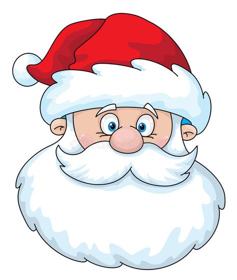 Santa head. Illustration of a Santa head #Sponsored , #AFFILIATE, #SPONSORED, #head, #Illustration, #Santa Santa Claus Drawing, Santa Head, Christmas Rock, Black Santa, Santa Face, Christmas Drawing, Classic Holiday, Christmas Paintings, Christmas Wood