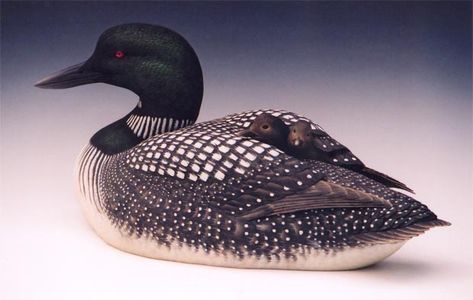 Loon Carving, Chainsaw Carving Patterns, Waterfowl Art, Carved Wall Art, Decoy Carving, Wood Duck, Wood Spirit, Bird Carving, Wood Carving Designs