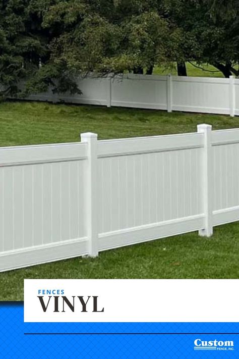 NA Vinyl Fence Ideas, Vinyl Fences, Fencing Options, White Vinyl Fence, Vinyl Fencing, Fence Styles, Vinyl Fence, Fence Ideas, Privacy Fence