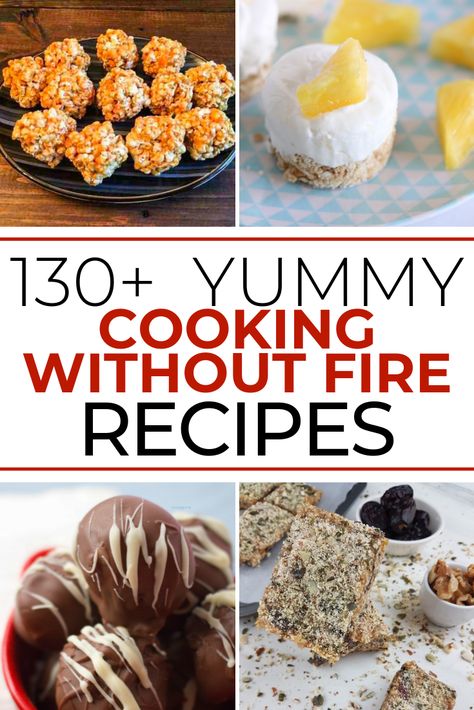 Cooking With Fire Recipes, Ideas For Cooking Without Fire, Fireless Cooking Desserts, No Fire Recipes, Dessert Recipes Without Fire, Cooking Without Fire Ideas, Non Fire Cooking Recipes For Kids, Fire Less Cooking Recipes, Without Fire Cooking Recipes