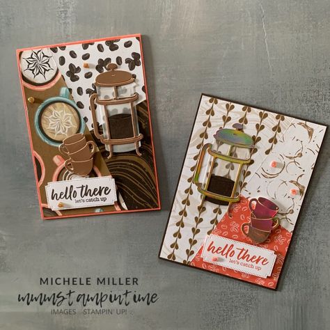 Daisy Image, Coffee Cards, Floral Image, Fancy Fold Cards, Encouragement Cards, Fancy Folds, Stamping Up Cards, Coffee Cafe, Coffee Humor