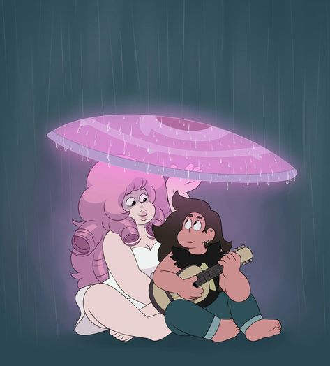 Rose X Greg Steven Universe, Warner Bros Cartoons, Steven Universe Diamond, Steven Universe Wallpaper, Dreamworks Movies, Steven Universe Gem, Singing In The Rain, Steven Universe Fanart, Amy Rose