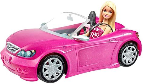 Barbie Convertible, Barbie Doll Car, Barbie Car, Pink Convertible, Barbie Images, Convertible Car, Barbie Toys, Kids Gift Guide, Doll Set