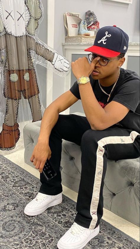 Micheal Rainy Jr Wallpaper, Micheal Rainy Jr Outfits, Michael Rainey Jr Outfits, Michael Rainey Jr, Cornrow Styles For Men, Michael Rainey, Black Boys Haircuts, Famous Lifestyle, Drippy Fits