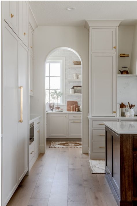 Dutch Cottage, Arched Doorway, Pantry Remodel, Brick Flooring, Kitchen Inspiration Design, Pantry Design, Kitchen Decoration, Kitchen Pantry, House Inspo