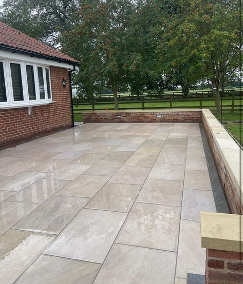 Italian Camel Buff Porcelain Paving in a 600x900x2cm This patio paver creates a low maintenance but luxury feel akin to natural stone. . . Laid by @gaskells_groundworks . . . Want more information? - the link for this product is over on our stories ✔️💫 . . . #gardendesign #camelbuff #patiodesign #rfpavingtheway #gardeninspiration #patiodecor Porcelain Paving, Patio Slabs, Paver Patio, Patio Design, Patio Decor, Low Maintenance, Garden Inspiration, Natural Stone, Garden Design