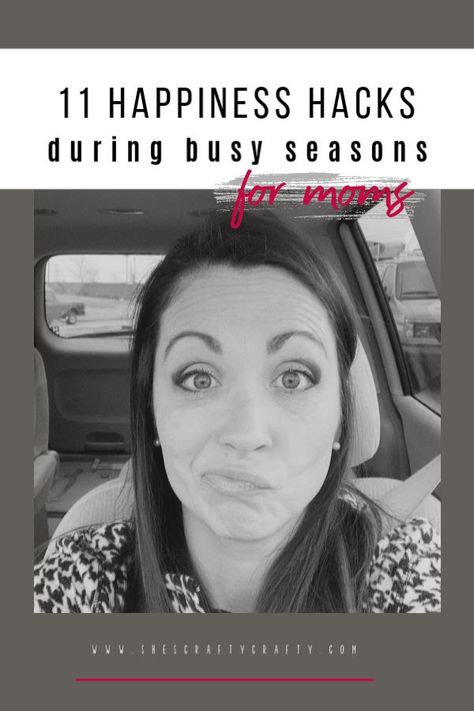 11 Happiness Hacks for life's busy seasons - use these simple hacks to keep control of your happiness in busy season  -  She's Crafty Happiness Hacks, How To Simplify, Tips To Be Happy, Positive Living, Grooming Routine, Paying Bills, Online Library, Mindful Living, Quiet Time