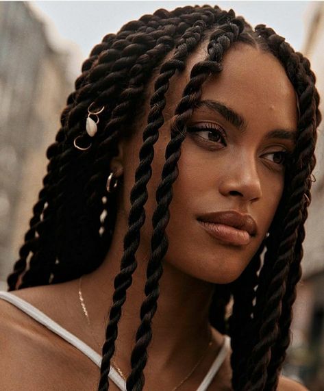 Lost In My Own Thoughts, Girl Braided Hairstyles, Woman With Braids, Afro Braids, Protective Hairstyles Braids, Beautiful Braids, Business Hairstyles, Box Braids Hairstyles, Twist Braids