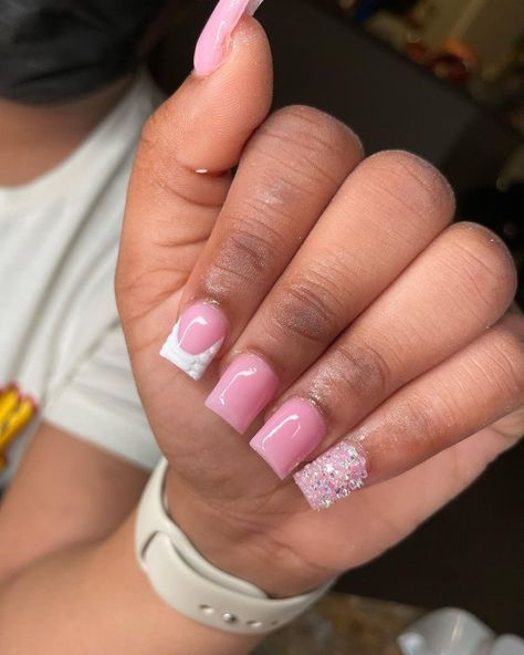 Cute Short Nails, Colored Acrylic Nails, Girly Acrylic Nails, Cute Acrylic Nail Designs, Short Square Acrylic Nails, Acrylic Nails Coffin Pink, Unique Acrylic Nails, Acrylic Nails Coffin Short, Short Acrylic Nails Designs