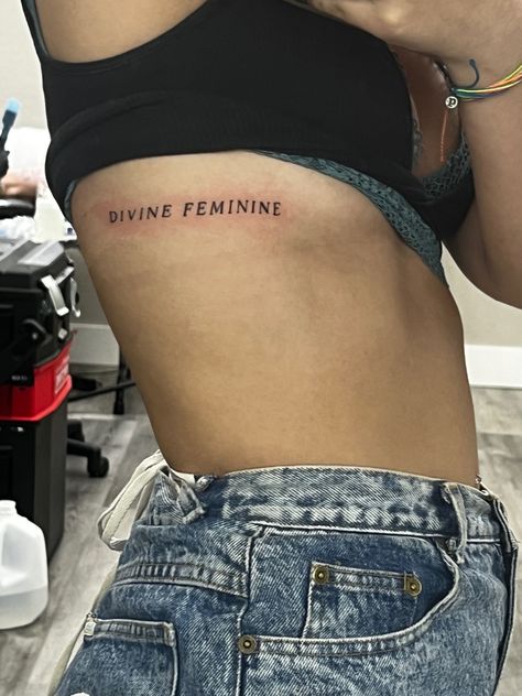 Devine Femine Tattoo, Feminine Rage Tattoo, Devine Feminine Tattoos, Devine Feminine Art Tattoo, The Divine Feminine Tattoo, Divine Feminine Tattoo, Mac Miller Tattoos, Tattoos 2023, Side Tattoos Women