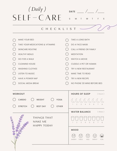 Printable Self-Care Planner & Wellness Journal https://www.theworldaccordingtome.org/1790248_revitalize-your-mind-25-self-care-ideas-for-at-home-stress-relief/?self-care-checklist-printable-wellness-planner Wellness Journal Cover, Daily Intentions, Before Bed Workout, Nourishing Meals, Self Care Journal, Wellness Journal, Social Media Break, Self Care Bullet Journal, Routine Planner