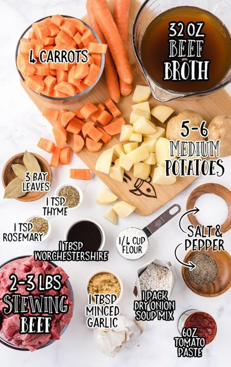 Easy Crockpot Beef Stew With Brown Gravy, Beef Tips Carrots And Potatoes Crock Pot, Vegetable Beef Stew Crockpot, Easy Beef Stew Recipe Crockpot, Stew Meat And Potatoes Crock Pot, Beef Stew With Gravy, Stew Meat Recipes Crock Pot, Beef Stew Crock Pot Recipes, Chunky Potatoes