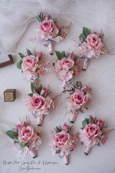 Diy Boutonniere Wedding, Latest Party Wear Suits, Diy Boutonniere, Homemade Wedding Favors, Light Pink Wedding, Homemade Wedding, Blue Wedding Flowers, Flowers Ideas, Boutonniere Wedding