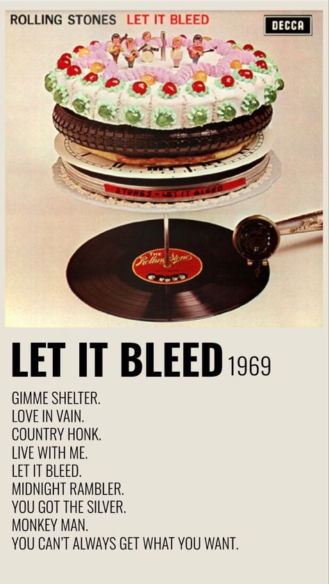 Rolling Stones Poster, Alt Posters, Let It Bleed, Record Turntable, Polaroid Poster, Rolling Stone, Aesthetic Photos, Foo Fighters, Rolling Stones