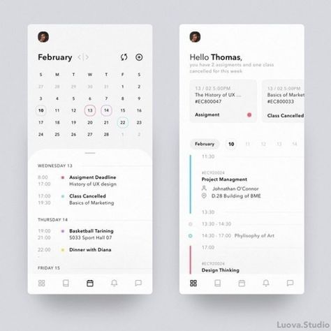 To Do App, Web Design User Interface, Student Apps, Ui Ux 디자인, App Design Layout, Android App Design, Scheduling App, Instagram Schedule, Mobile App Design Inspiration