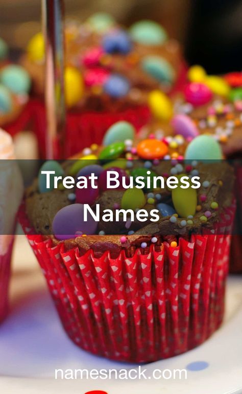 Sweet Treats Business Names, Snack Business Name Ideas, Sweets Business Name Ideas, Sweet Shop Names Ideas, Dessert Shop Names Ideas, Treat Business Names, Bakery Names Ideas, Dessert Business Ideas, Bakery Shop Names