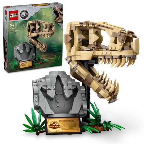 Lego Jurassic World Dinosaurs, Lego Jurassic Park, Dino Decorations, T Rex Skull, Lego Dinosaur, Dino Toys, Jurassic Park Movie, Dinosaur Toys For Kids, Lego Jurassic