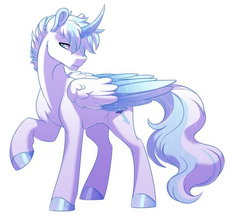 Ice Prince by Lopoddity Mlp Male Alicorn, Lopoddity Mlp, Mlp Male Oc, Male Mlp Oc, Male Alicorn, Mlp Oc Alicorn, Ice Horse, Ice Fanart, Mlp Designs